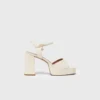 Leder-Plateausandalen