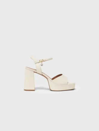Leder-Plateausandalen
