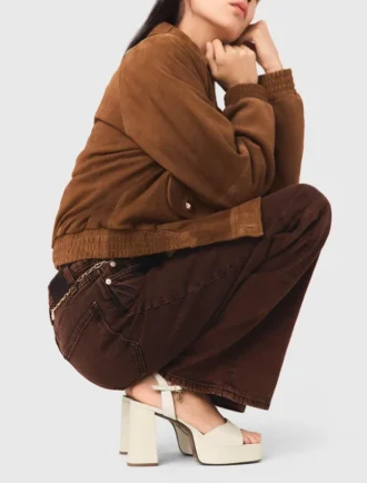 Leder-Plateausandalen