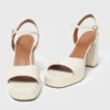 Leder-Plateausandalen