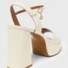 Leder-Plateausandalen