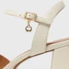 Leder-Plateausandalen
