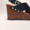 Leder-Plateausandalen