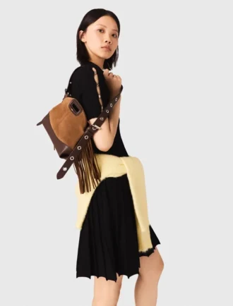 Leder und Wildleder Miss M Mini-Tasche