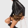 Lederjacke im Biker-Stil