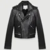 Lederjacke im Biker-Stil
