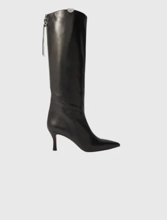 Lederstiefel mit spitzer Zehenpartie Lederstiefel mit spitzer Zehenpartie
