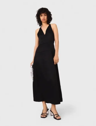 Luftiges Maxikleid mit geflochtenem Rücken