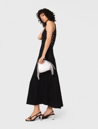 Luftiges Maxikleid mit geflochtenem Rücken