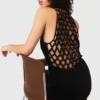 Luftiges Maxikleid mit geflochtenem Rücken Luftiges Maxikleid mit geflochtenem Rücken