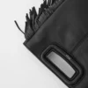 M Bag aus Glattleder mit Fransen M Bag aus Glattleder mit Fransen