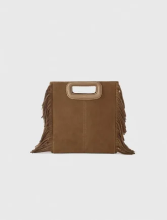 M Bag mit Fransen aus Wildleder