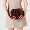 M Mini-Tasche aus Lackleder