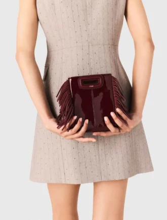 M Mini-Tasche aus Lackleder