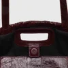 M-Tasche aus geknittertem Leder M-Tasche aus geknittertem Leder