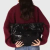 M-Tasche aus geknittertem Leder M-Tasche aus geknittertem Leder