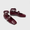 Mary-Jane-Ballerinas aus Leder mit Nieten