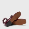 Mary-Jane-Ballerinas aus Leder mit Nieten