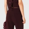 Maßgeschneiderte Anzughose mit hoher Taille Maßgeschneiderte Anzughose mit hoher Taille