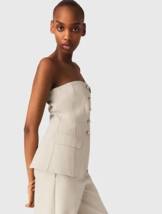 Maßgeschneidertes Bustier-Top