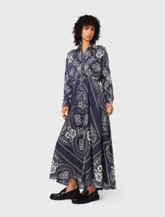 Maxi-Kleid mit Bandana-Print