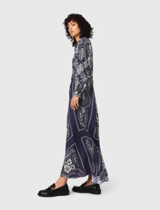 Maxi-Kleid mit Bandana-Print