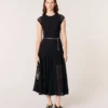 Maxikleid aus Häkel-Strick Maxikleid aus Häkel-Strick