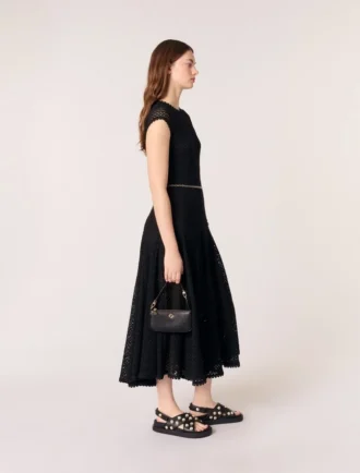 Maxikleid aus Häkel-Strick