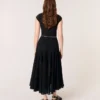 Maxikleid aus Häkel-Strick Maxikleid aus Häkel-Strick