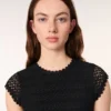 Maxikleid aus Häkel-Strick Maxikleid aus Häkel-Strick
