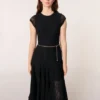 Maxikleid aus Häkel-Strick Maxikleid aus Häkel-Strick