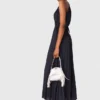 Maxikleid aus plissiertem Satin Maxikleid aus plissiertem Satin