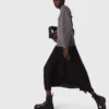Maxikleid aus zwei Materialien Maxikleid aus zwei Materialien
