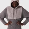 Maxikleid aus zwei Materialien Maxikleid aus zwei Materialien
