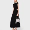 Maxikleid mit Ausschnitt an der Taille