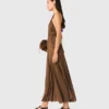 Maxikleid mit Falten Maxikleid mit Falten