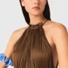 Maxikleid mit Falten Maxikleid mit Falten