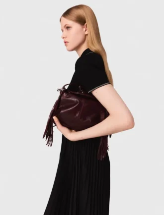 Maxikleid mit Falten und Polokragen