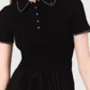 Maxikleid mit Falten und Polokragen Maxikleid mit Falten und Polokragen