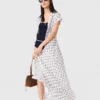Maxikleid mit Jacquard-Print Maxikleid mit Jacquard-Print