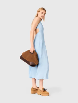Maxikleid mit offenem Rücken