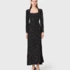 Maxikleid mit Perlen und Strass Maxikleid mit Perlen und Strass