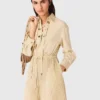 Maxikleid mit Plissee und Lochstickerei Maxikleid mit Plissee und Lochstickerei