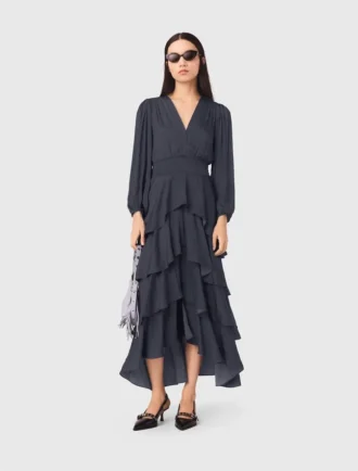 Maxikleid mit Rüschen