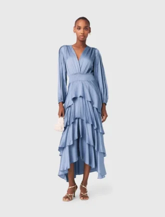 Maxikleid mit Rüschen