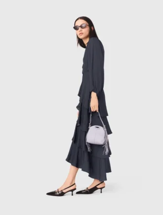 Maxikleid mit Rüschen