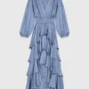 Maxikleid mit Rüschen