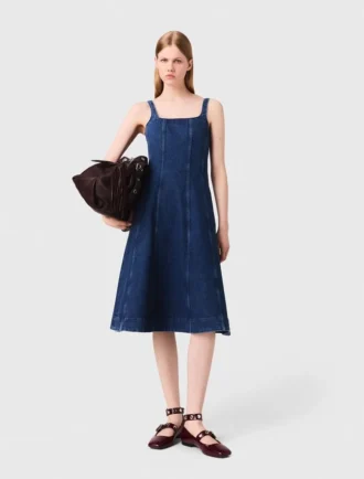 Midi-Jeans-Kleid