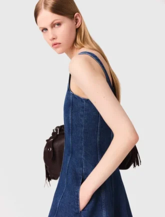 Midi-Jeans-Kleid