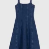 Midi-Jeans-Kleid Midi-Jeans-Kleid